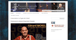 Desktop Screenshot of lacigaledecreteil.org